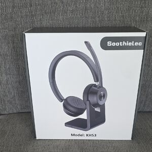 Soothielec Noise Canceling Bluetooth Headset, Model KH53, New In Box